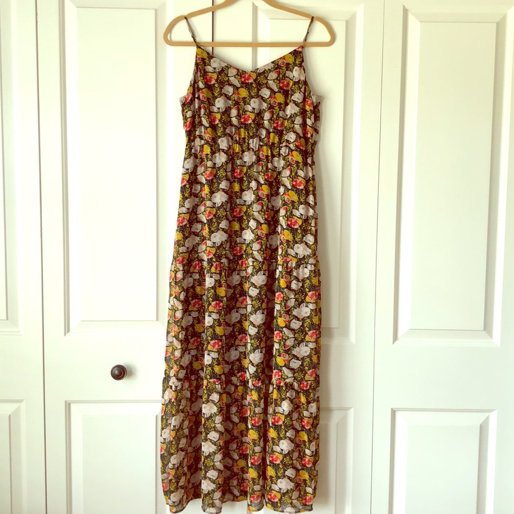 J Crew Mercantile Tiered Maxi Dress